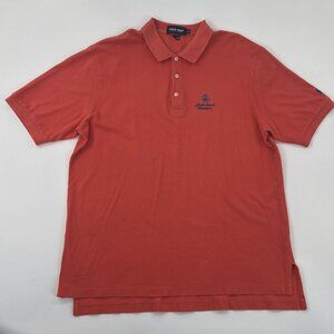 Ralph Lauren Polo Golf Shirt Mens XL Amelia Island Plantation Logo Woven Knit